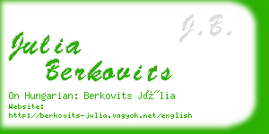 julia berkovits business card